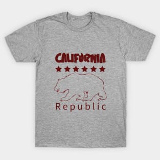 California republic (dark lettering) T-Shirt